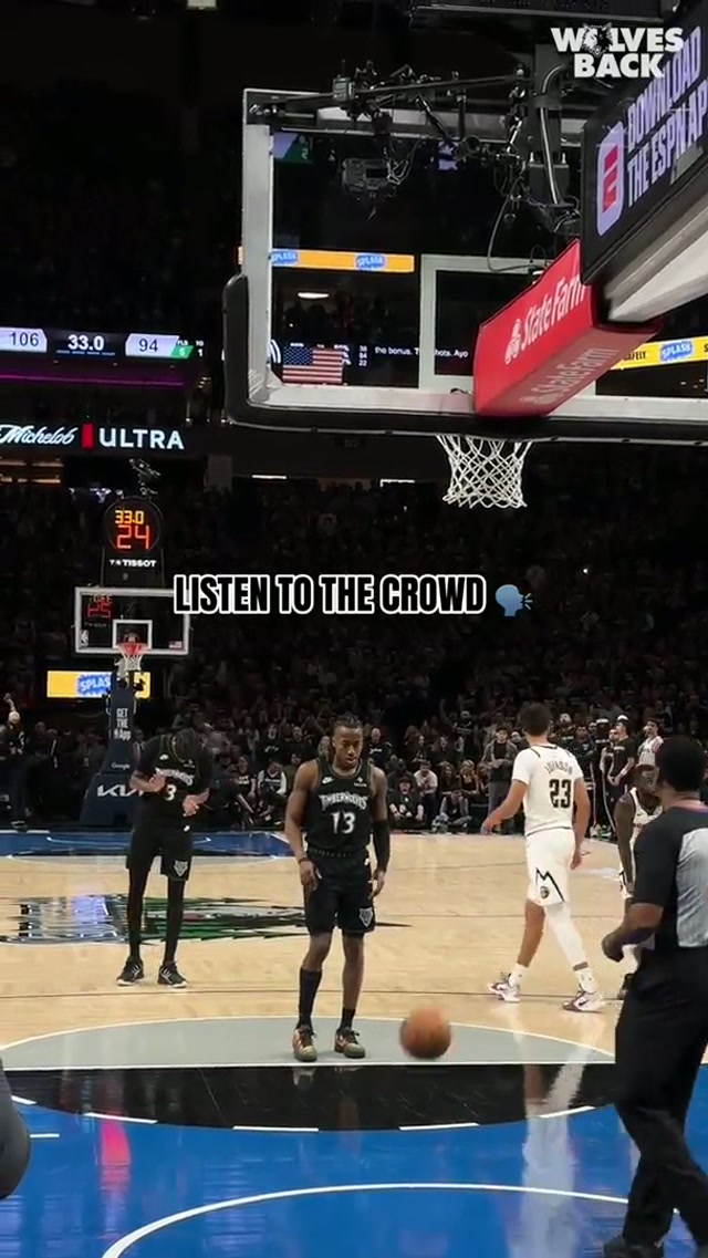 Ayo out on a show 🍿 #nba #minnesota #timberwolves 