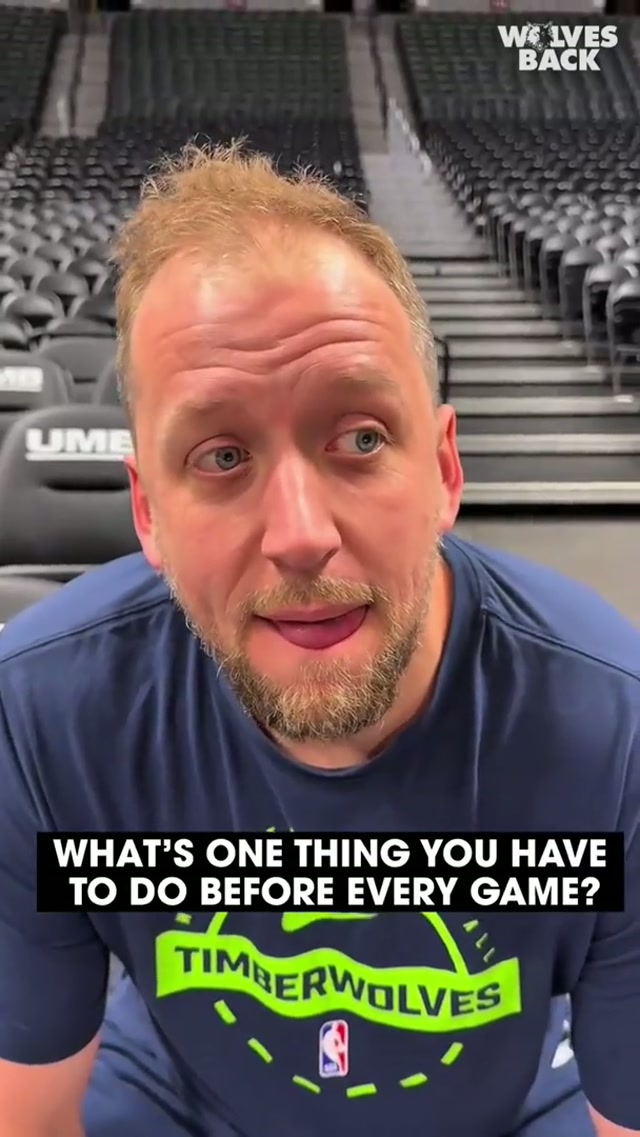 the prep for each game remains the same. 👏 #nba #minnesota #timberwolves 