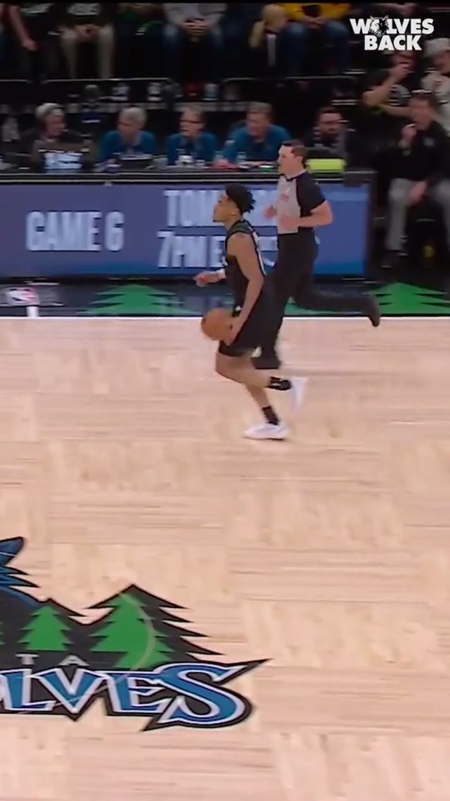 TJ stepped up BIG in his first playoff start to close out the series. 👏 #minnesota #nba #timberwolves #terrenceshannonjr #playoffs 
