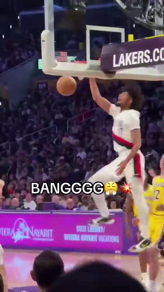 1,000 CAREER FIELD GOALS FOR SHAEDON AND OF COURSE IT’S A SHAEDUNK #shaedonsharpe #dunk #trailblazers #nba #basketball 