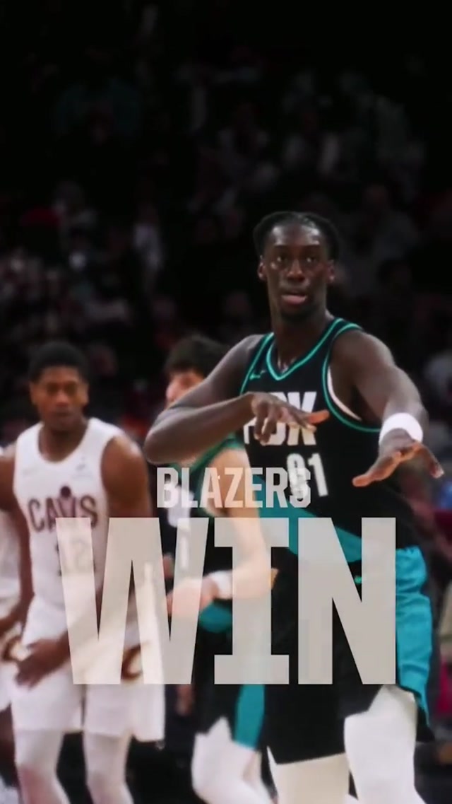 W SECURED. #trailblazers #nba #portlandtrailblazers #basketball #portland 