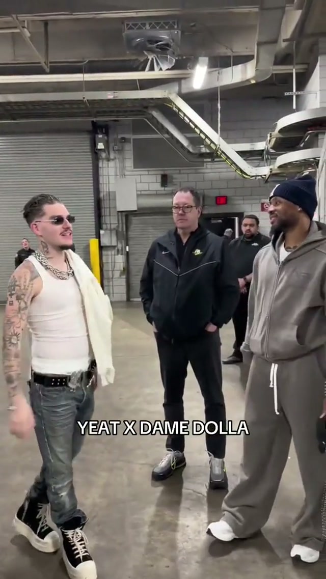 A collab we didn’t know we needed 🤩 #yeat #yeattok #damianlillard #dame #portland 