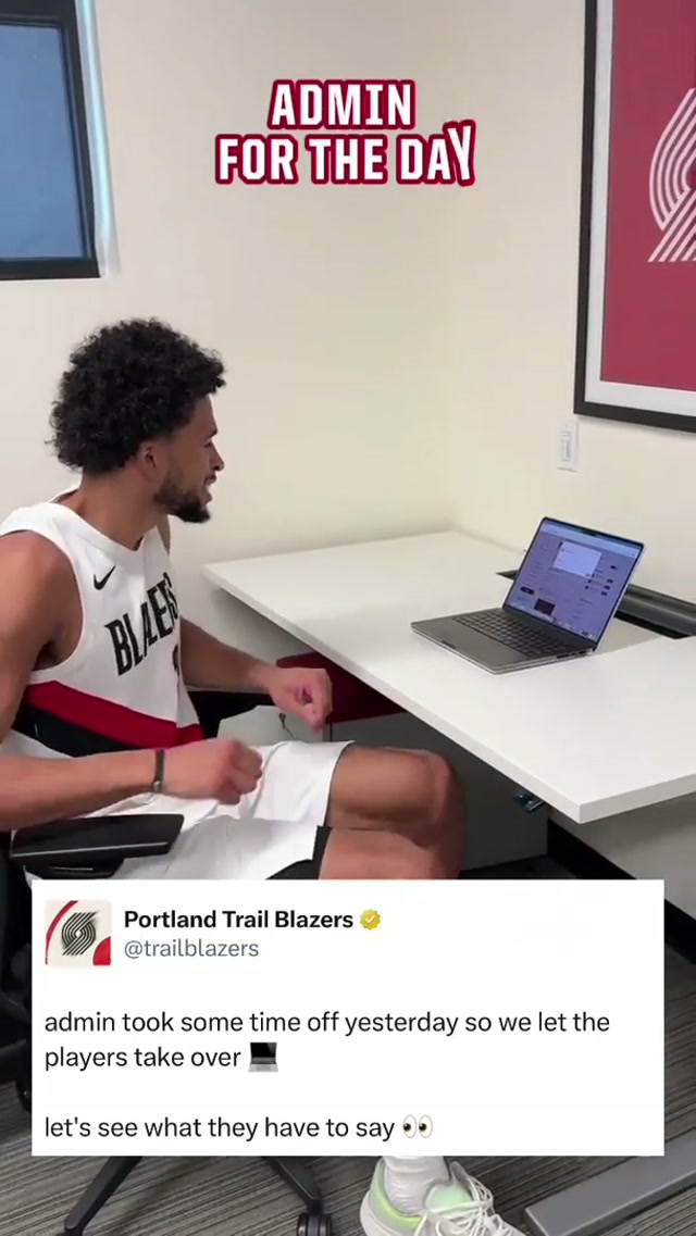 How did the temporary admins do? 🤣 #trailblazers #admin #twitter #NBA #funny 