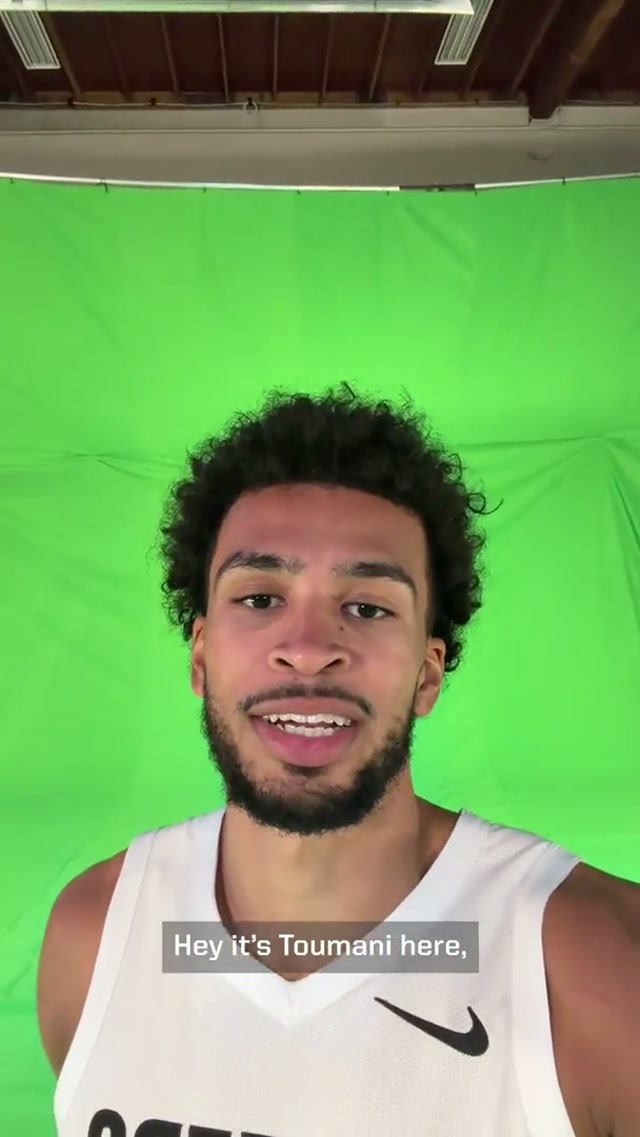 follow Toumani around on content day 🎥 #pov #toumani #blazers #nba 