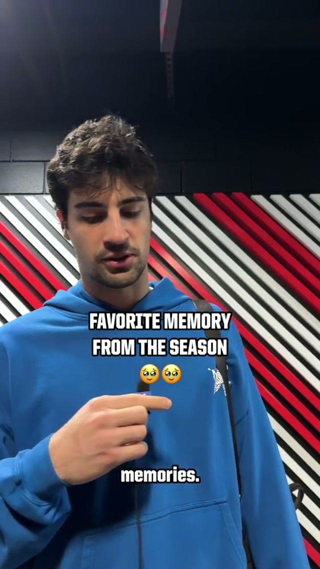 Reminiscing on the regular season 🥹🥹

Tiny mic presented by @Ticketmaster 🎤 #memory #NBA #trailblazers #basketball #portland 