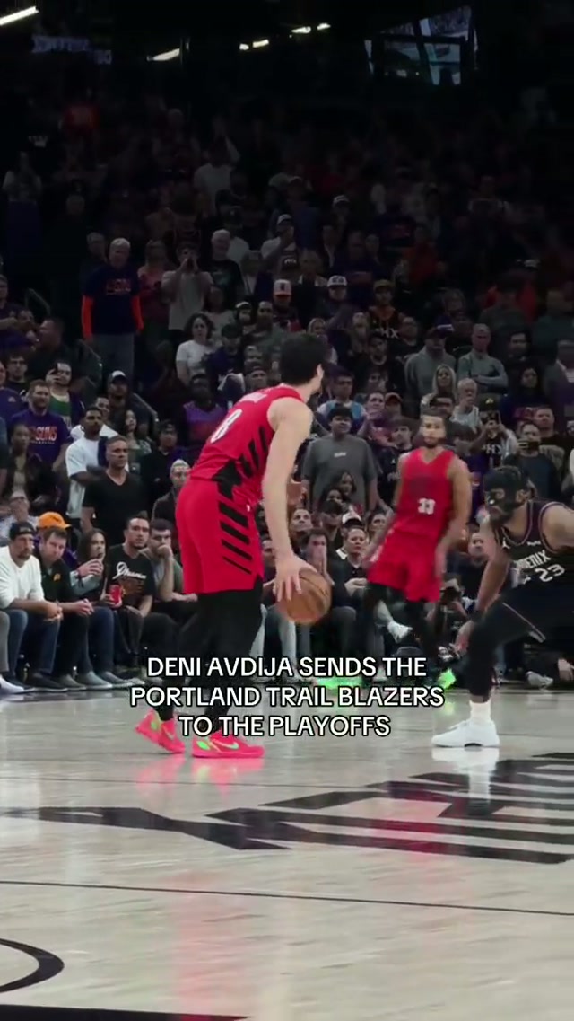 DENI AVDIJA WITH 41 PTS 🤯 #deniavdija #NBA #trailblazers #playoffs #portland 