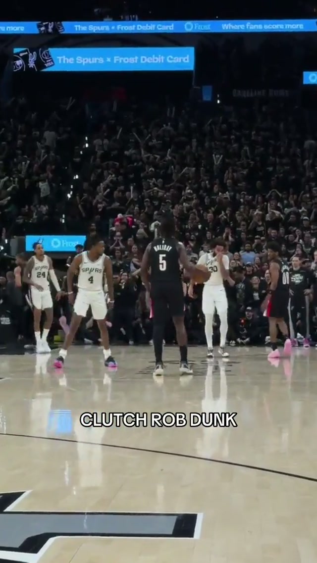 ROB IN THE CLUTCHHHH #dunk #slam #trailblazers #NBA #slamdunk 