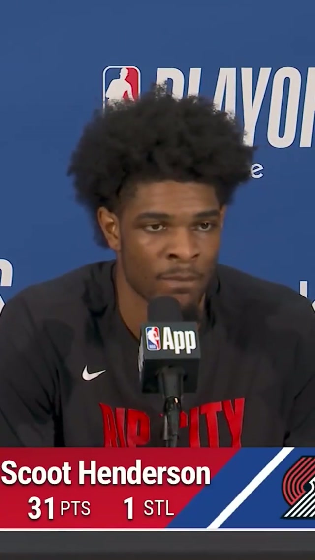 Scoot woke up like dis 😛 #scoothenderson #dawg #NBA #trailblazers #playoffs 