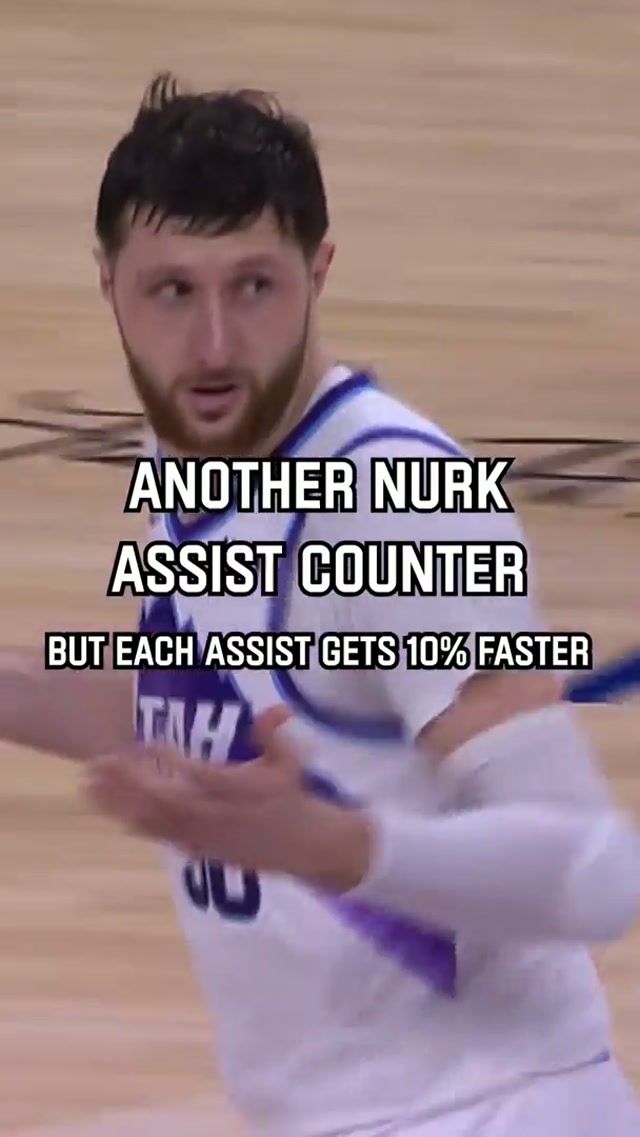 Nurk did it again so we’re doing it again #takenote #nba #utahjazz #bosnia