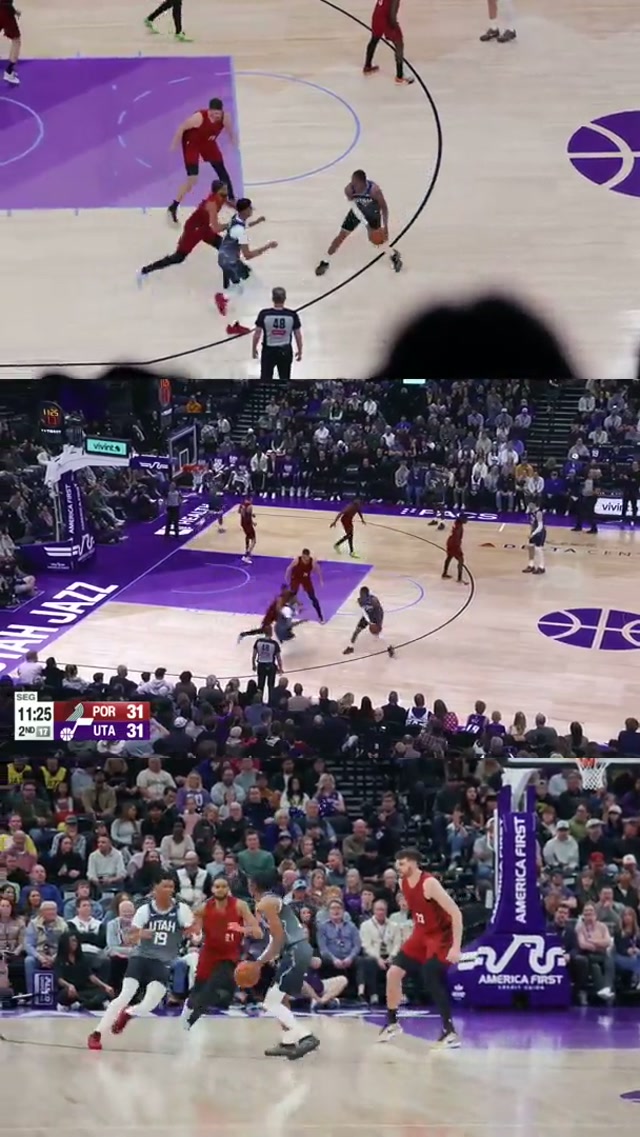 one angle was never enough 🤩💜 #utahjazz #acebailey #nbahighlights #alleyoop #takenote 