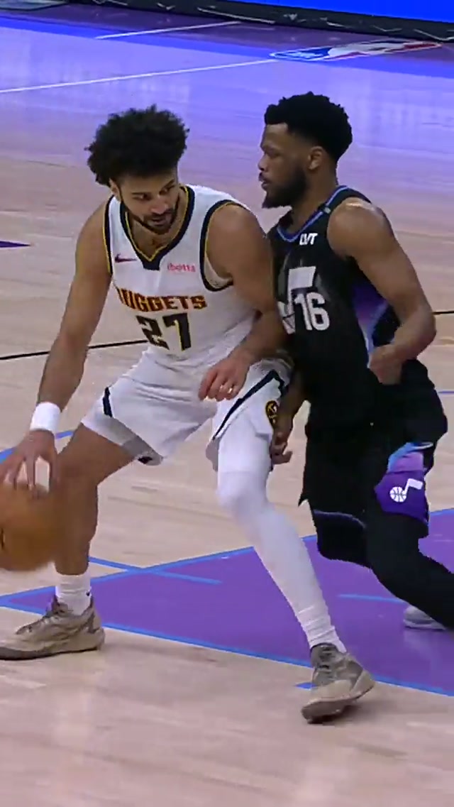 PUT THE CLAMPS ON HIM EJ 😤😤😤 #nba #jazz #highlights