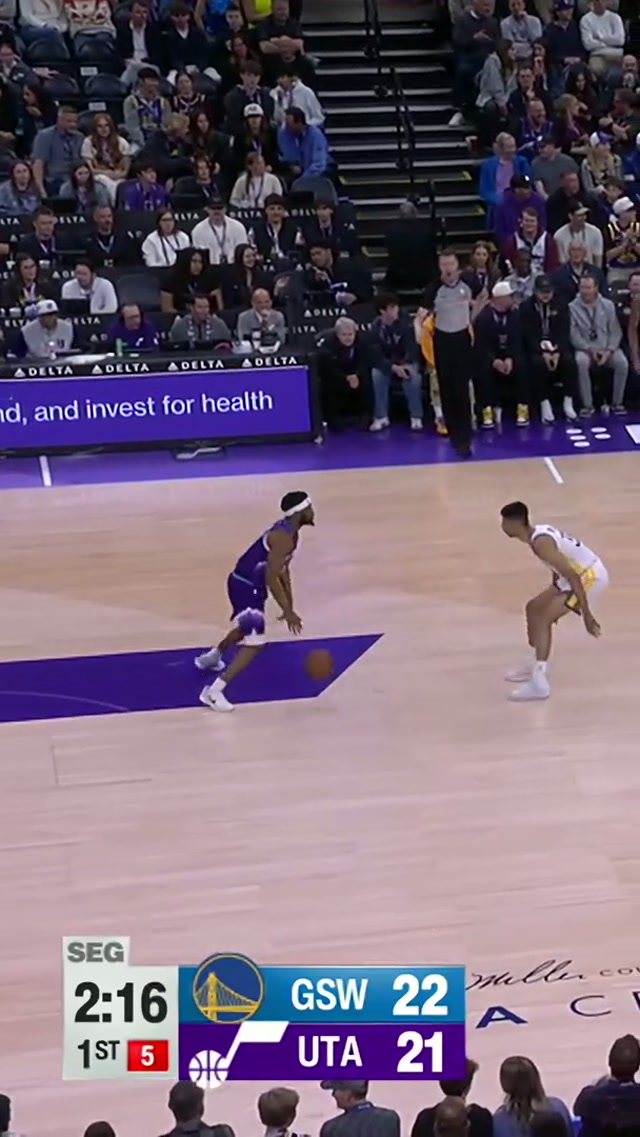 Elijah Harkless gets the green light to the rack 🚦 #nba #jazz #highlights