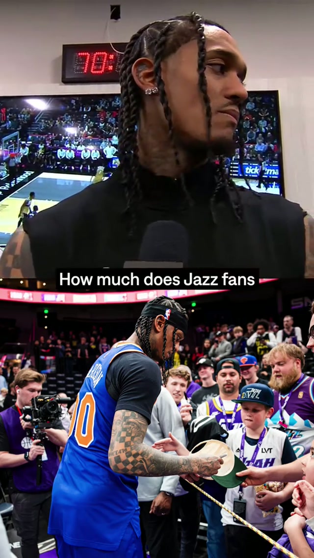 Utah forever 💜 @j0rdanclarks0n #nba #jazz #highlights #knicks