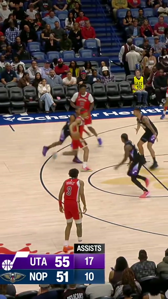 FOUR steals in the first half for Bez Mbeng 👀 #nba #highlights #jazz #pelicans
