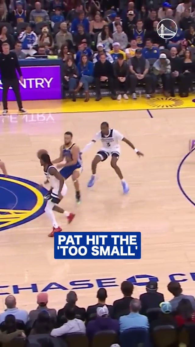 oh, Pat is feelin’ himself 😤 #nba #basketball #warriors #patspencer 