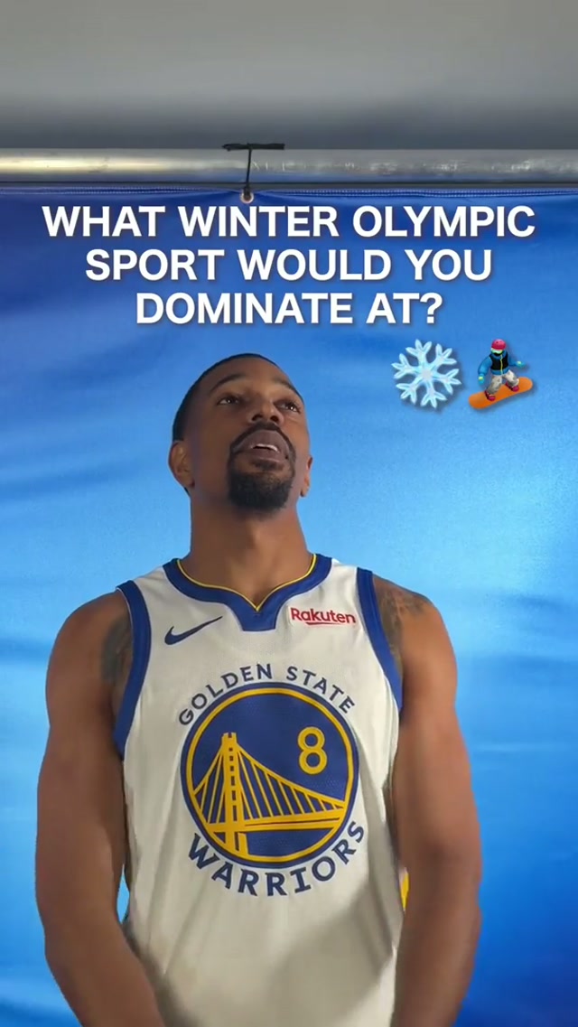 You won’t be seeing De’Anthony on the slopes any time soon 🤣🏂 #nba #basketball #warriors #winterolympics 