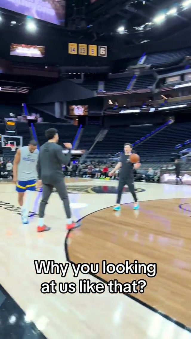 Just doing our job man, just doing our job 😒

#nba #comedy #staredown 