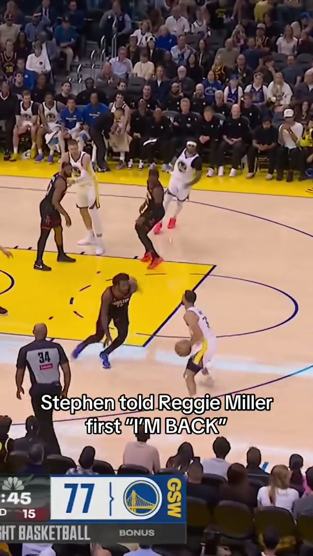 Stephen told Reggie first 🗣️

#hesback #nba #stephcurry 