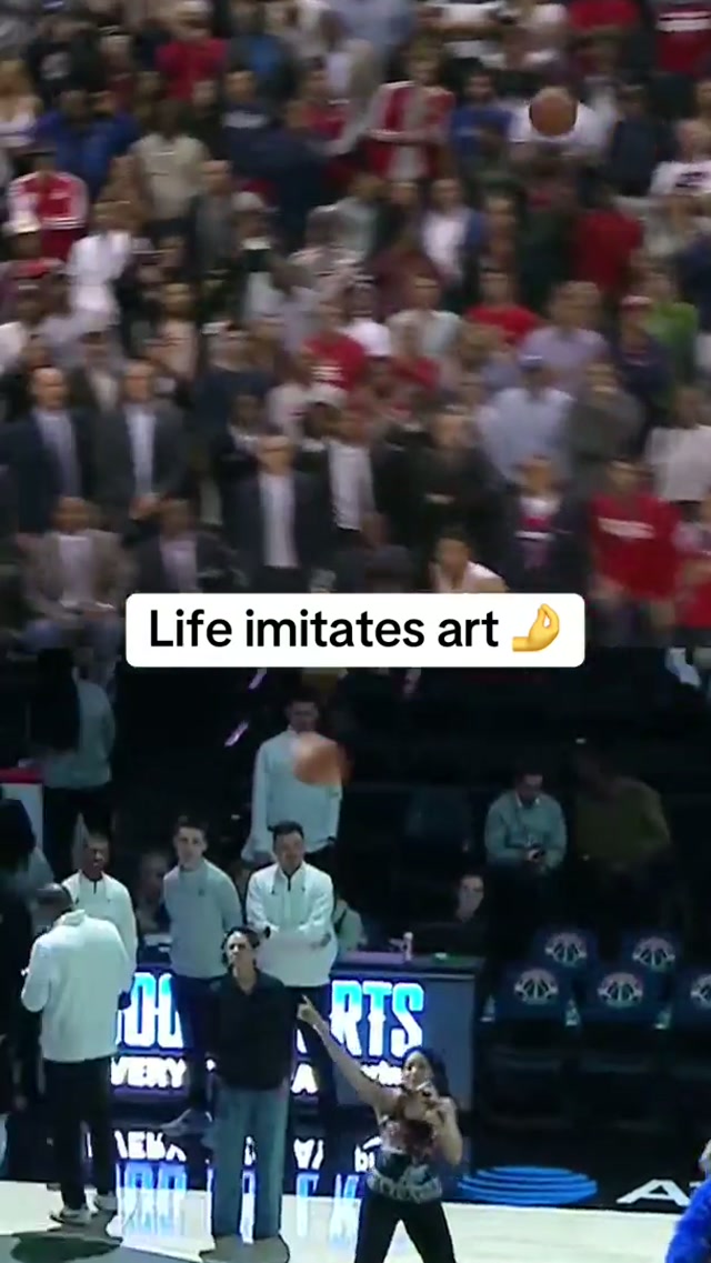 She hit the John Wall game 6 shot at the buzzer 🤯 #washingtonwizards #johnwall #nba #sportstiktok  