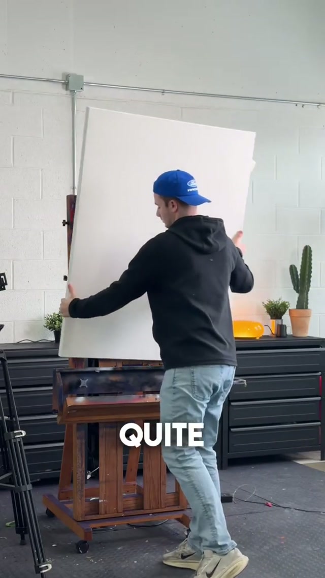 Behind-the-scenes look at John Wall’s art piece coming to life 🎨👀 #johnwall #painting #art #nba #bts 