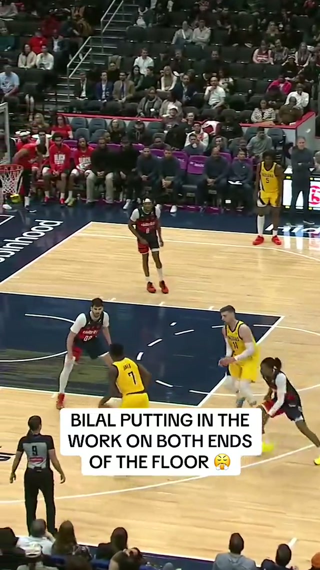 Bilal bringin’ the energy 🔋#washingtonwizards #highlights #indianapacers #nba #bilalcoulibaly 