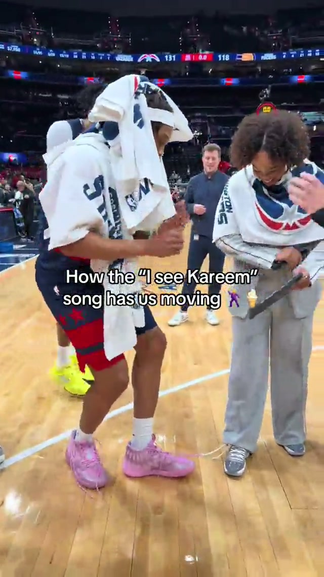 I SEE KAREEM I SEE KAREEM 🕺🍦 #icecream #iseekareem #washingtonwizards #dancing #icekareem 