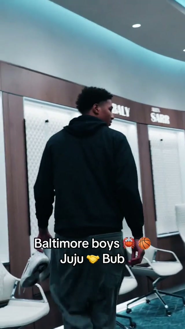 Baltimore boys reunited 🦀🏀 #washingtonwizards #JulianReese #BubCarrington #StFrancesAcademy #nba 