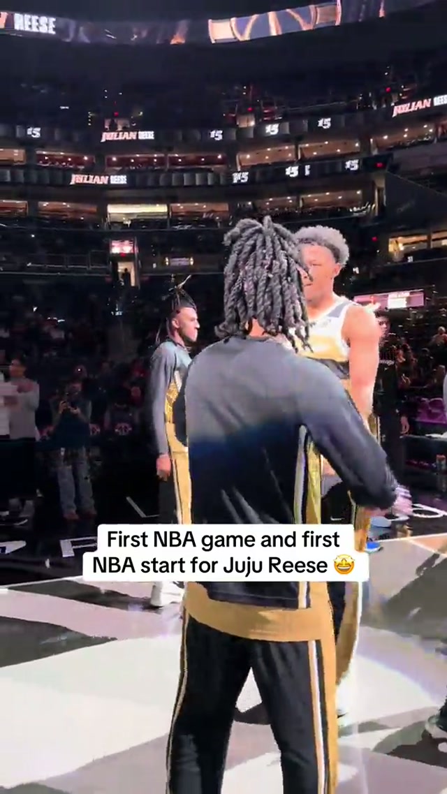A night of firsts for Juju Reese! 🏀🤩 #washingtonwizards #JujuReese #NBA #debut 