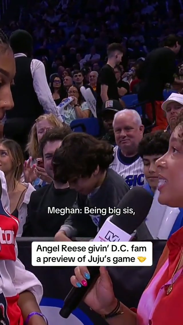 Angel tellin’ D.C. fam what Juju Reese is bringing to the squad 🎤 #washingtonwizards #angelreese #julianreese #interview #nba 