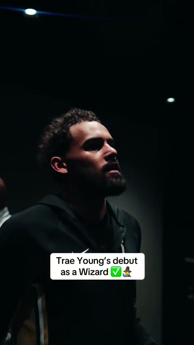 Trae’s debut in The District, but make it cinematic 🎬 #traeyoung #washingtonwizards #nba #debut #firstgame 