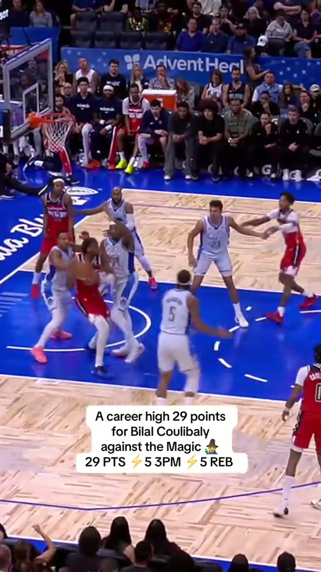 New career high unlocked for Bilal 🔓#bilalcoulibaly #washingtonwizards #highlights #orlandomagic @Bilal🐙 