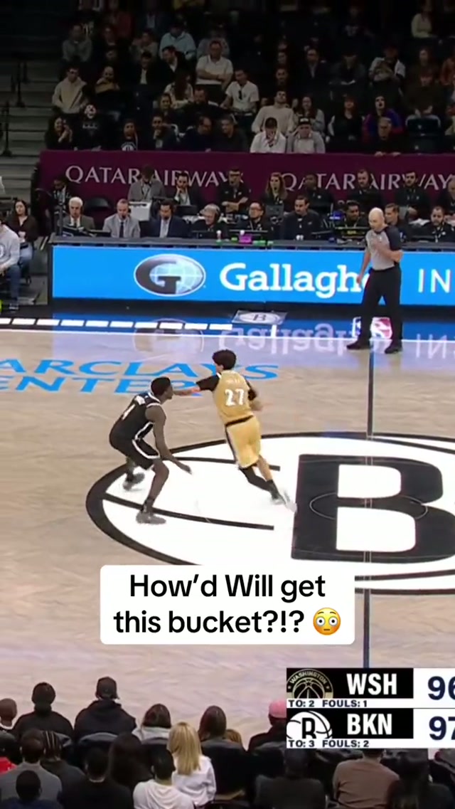 Crazy bucket from the rook 😳 #washingtonwizards #brooklynnets #nba #highlights #willriley 