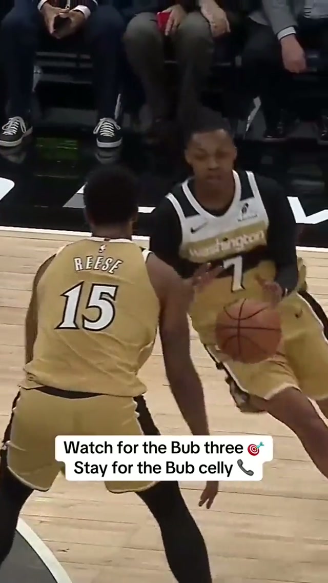 Bub three ➡️ Bub celly #washingtonwizards #nba #celebration #highlights #bubcarrington 