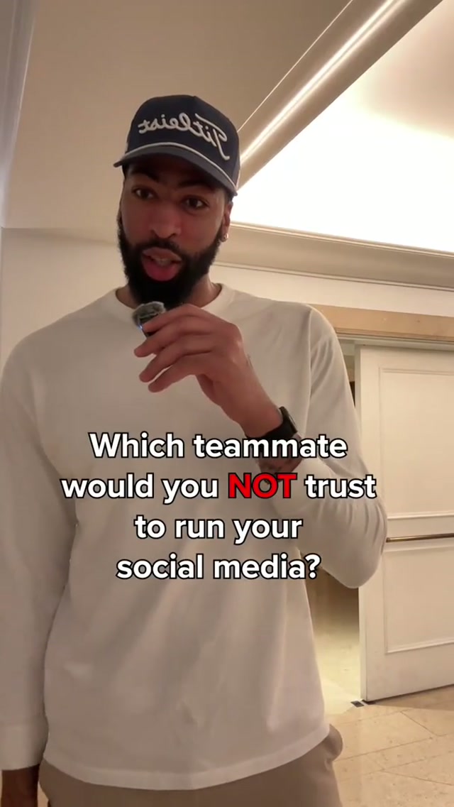Note to self: don’t let Bub Carrington be admin 🤣🤳 #washingtonwizards #qotd #socialmedia #anthonydavis #nba 