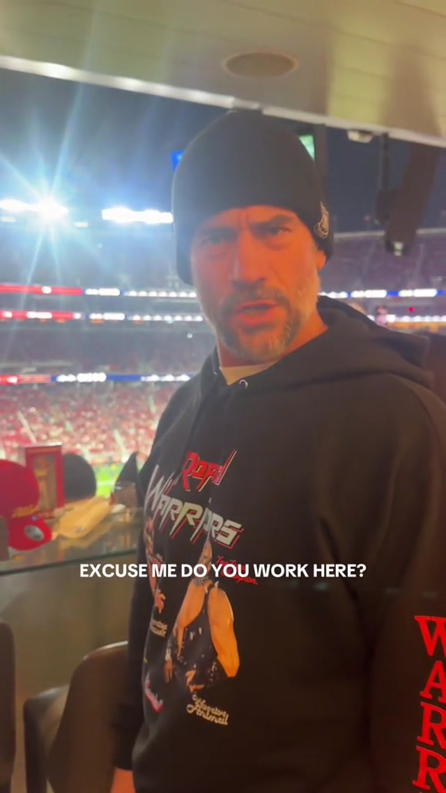 Huge fan of your work @WWE 😏 #49ers #nfl #wwe #cmpunk #football