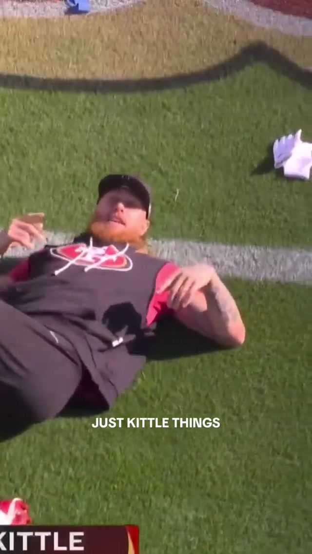 He’s back and he’s having fun 🙂↕️ #nfl #49ers #football #georgekittle #win