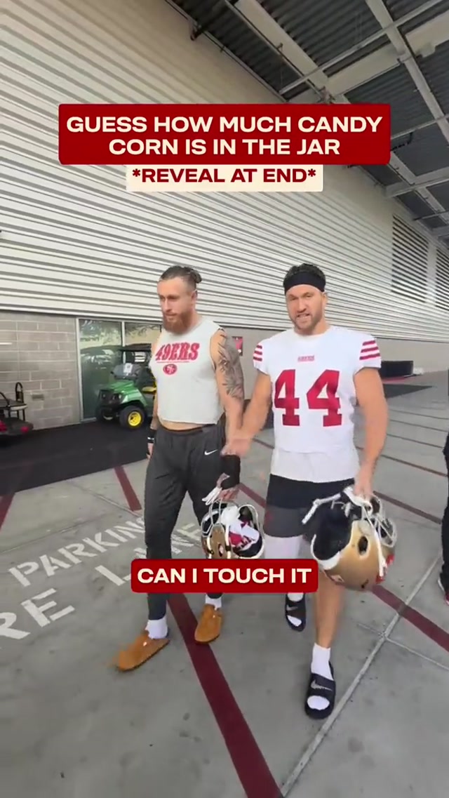 Who leaked the candy corn count 😭 #candycorn #guess #georgekittle #49ers #nfl