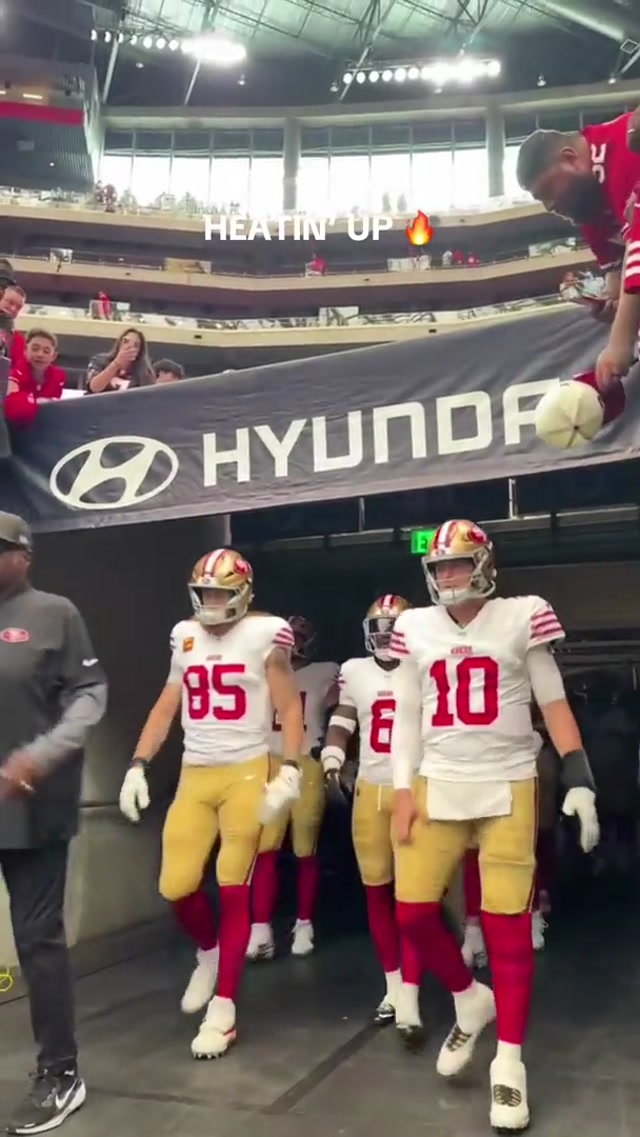 Prepwork 🙌 #NFL #49ers #christianmccaffrey #georgekittle