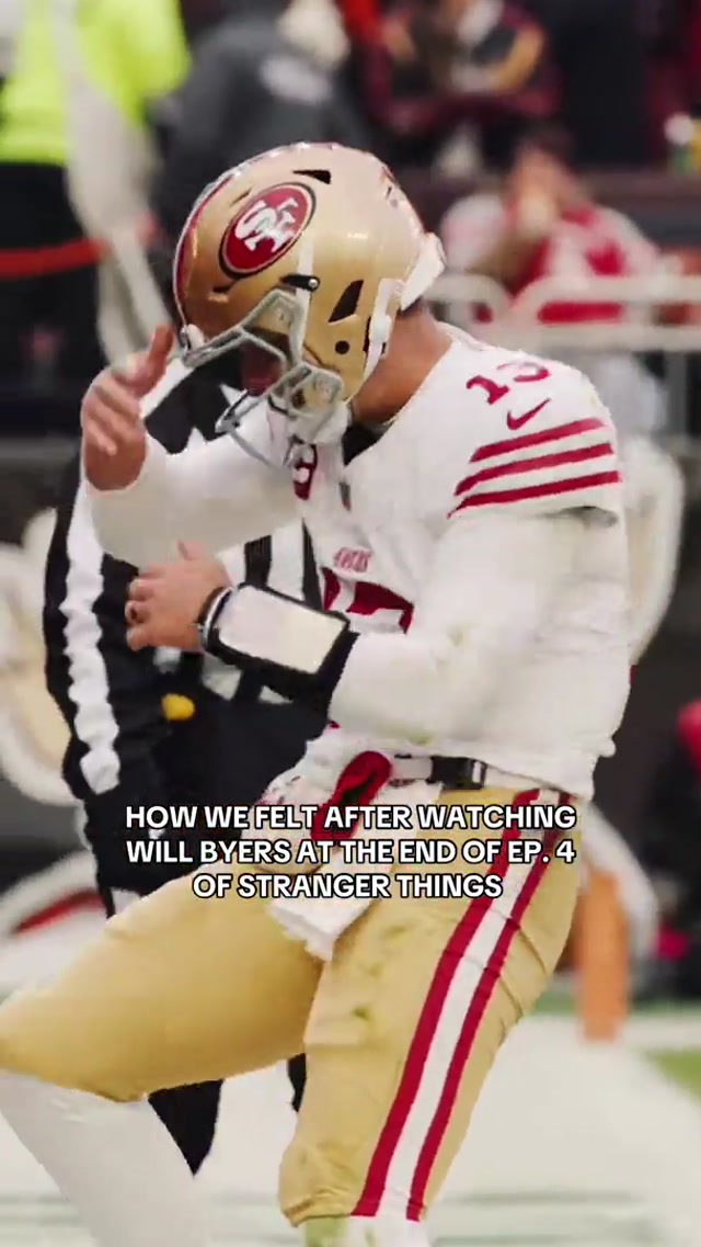 Will the Wise had us dancing 🧙‍♂️ @Stranger Things #strangerthings #willbyers #eleven #nfl #49ers 