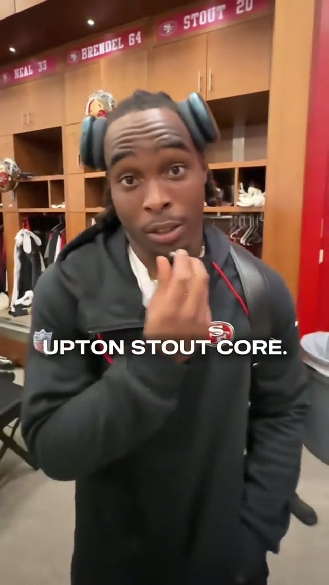 Never change, Upton. #nfl #49ers #playoffs #uptonstout 