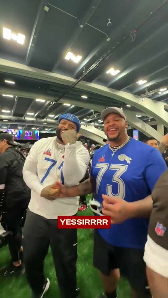 The most lit linemen in the league 🤣 #trentwilliams #nfl #49ers #probowl #diondawkins 