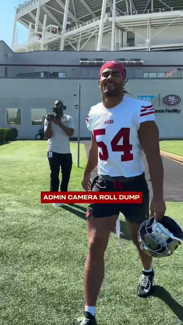 Camera roll full of gold 🤳 #nfl #49ers #bts #recap 