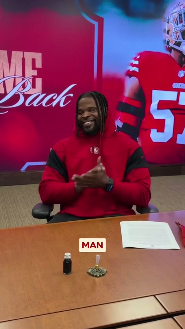 The reunion you’ve been waiting for ❤️💛 #dregreenlaw #fredwarner #nfl #49ers #reunited 