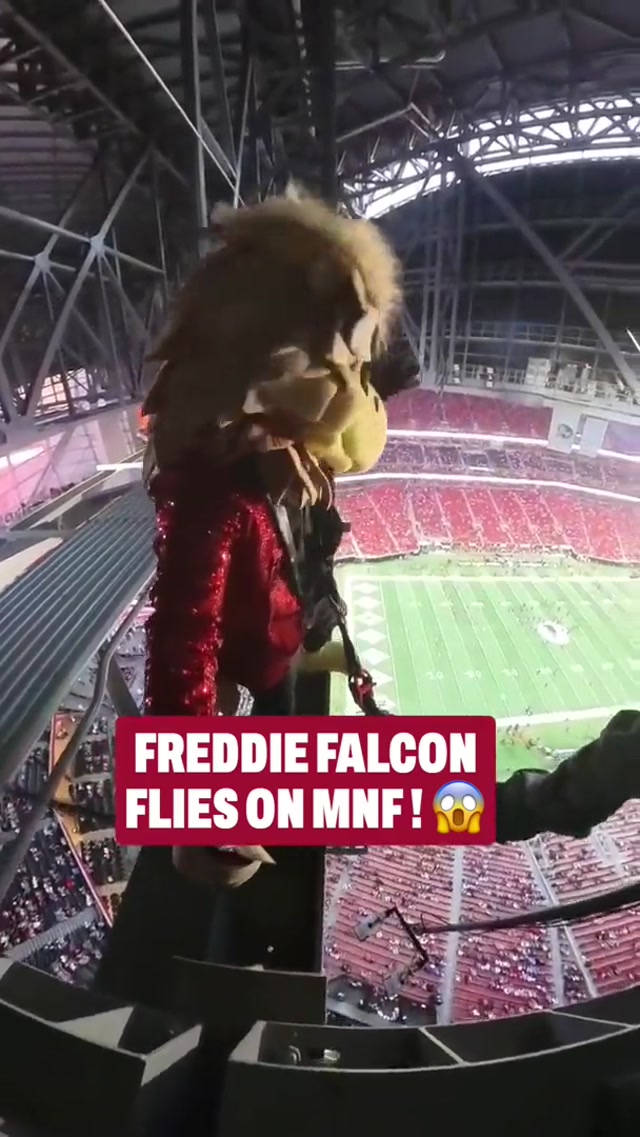 Flying in for primetime ๐ฅ  @Freddie Falcon 
#nfl #atlantafalcons #freddiefalcon