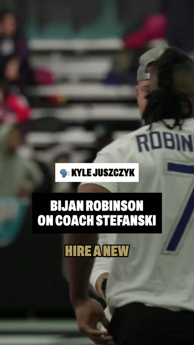 Got that Bijan seal of approval 🔥 #nfl #bts #probowl #bijanrobinson 