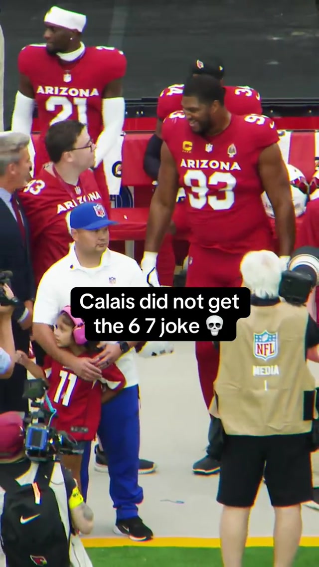 calais is so pure #67 #nfl #azcardinals