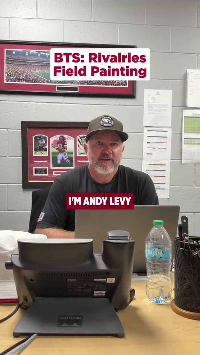 Check out the BTS of how our field is painted: Rivalires editions 
#nfl #az #azcardinals #painting #nikerivalries