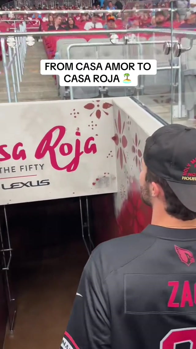 A new bombshell has entered our villa 🔥 @zacwoodworth @Love Island USA  
#loveisland #casaamor #nfl #azcardinals