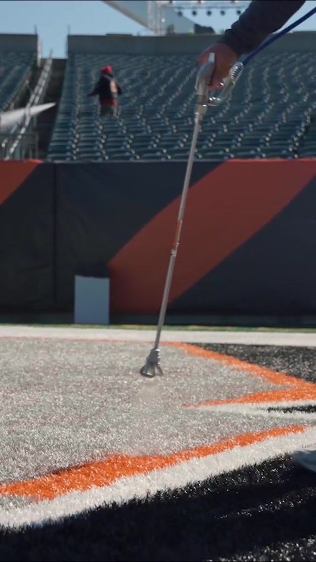 A work of art 🎨 #bengals #nfl #fieldpainting
