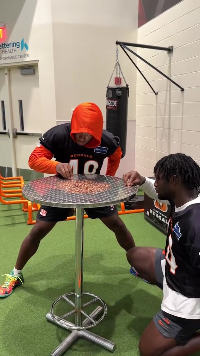 Rivalry week means everything is a competition 💪 #bengals #nfl #challenge